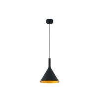 Подвесной светильник Faro 64162 PAM 250 Black and gold pendant lamp, 24 Вт, 1875 лм, 3000K