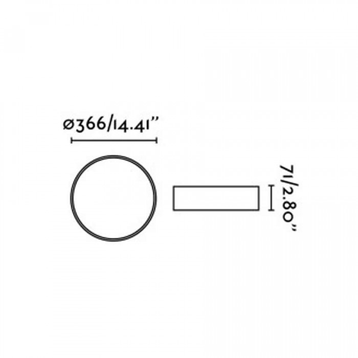 Стельовий світильник Faro 64188N VUK Black ceiling lamp, 40 Вт, 3000 лм, 2700K