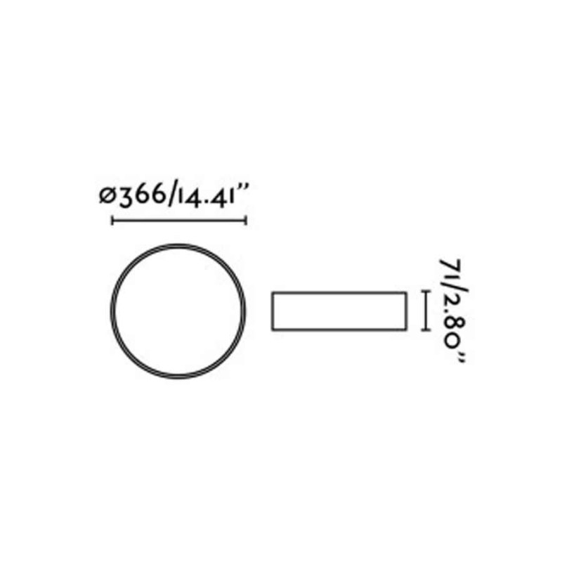 Потолочный светильник Faro 64188N VUK Black ceiling lamp, 40 Вт, 3000 лм, 2700K