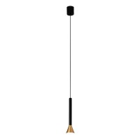 Підвісний світильник Faro 64223 DANKA Satin gold pendant lamp, 6 Вт, 530 лм, 3000K