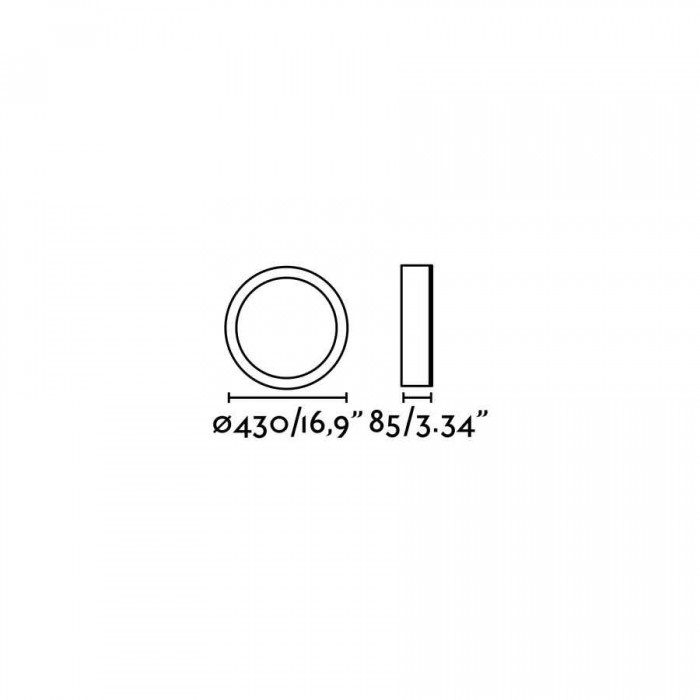 Потолочный светильник Faro 64251 Cocotte 430 Black ceiling lamp, 30 Вт, 1300 лм, 3000K