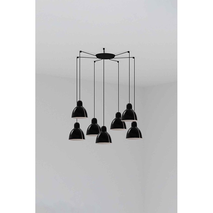 Люстра Faro 64255-112-7L Venice 7L Black pendant lamp