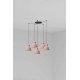 Люстра Faro 64255-113-5L Venice 5L Pink pendant lamp