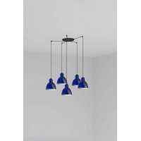 Люстра Faro 64255-115-5L Venice 5L Cobalt blue pendant lamp