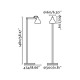 Торшер Faro 64275-115 Venice Cobalt blue floor lamp