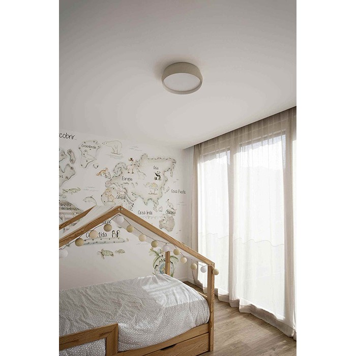 Потолочный светильник Faro 64280 SHOKU 350 Grey/white wall/ceiling lamp, 24 Вт, 2700K Потолочный светильник Faro 64280 SHOKU 350 Grey/white wall/ceiling lamp, 24 Вт, 2700K