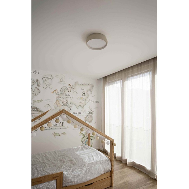 Потолочный светильник Faro 64280 SHOKU 350 Grey/white wall/ceiling lamp, 24 Вт, 2700K