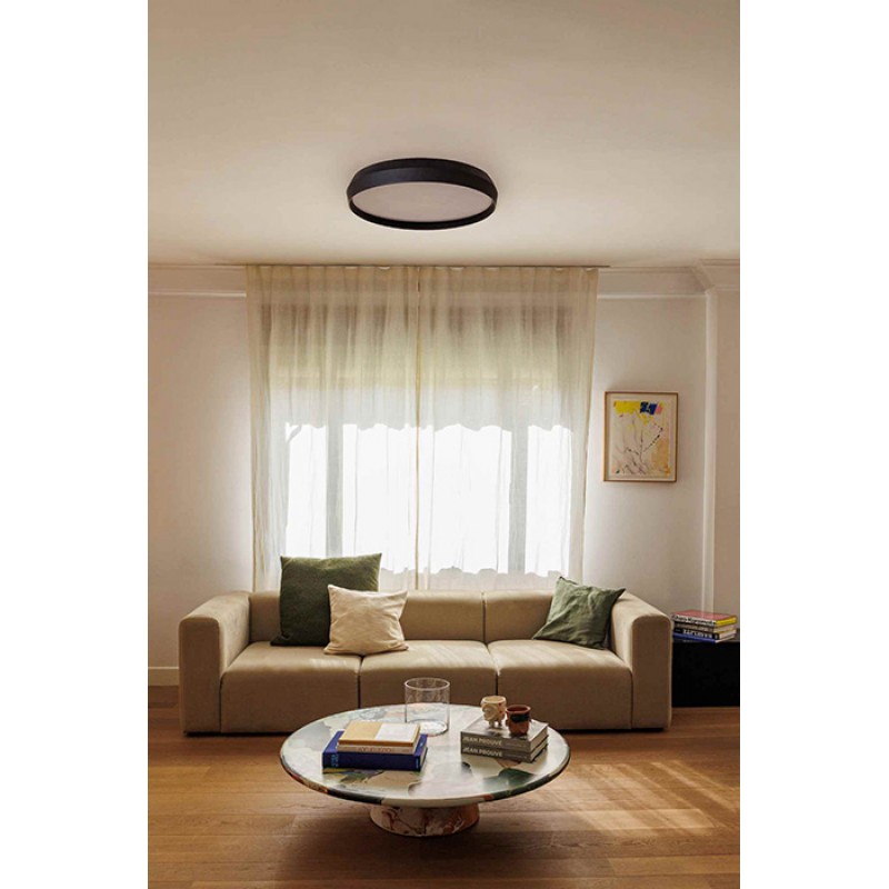 Потолочный светильник Faro 64282 SHOKU 600 Black/black wall/ceiling lamp, 40 Вт, 2700K