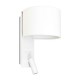 Бра - Faro 64304 FOLD White wall lamp with reader