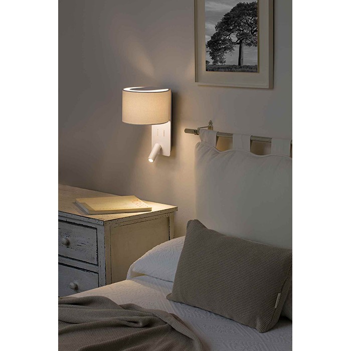 Бра Faro 64304 FOLD White wall lamp with reader
