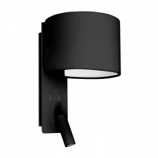Бра - Faro 64305 FOLD Black wall lamp with reader