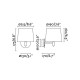Бра - Faro 64306-02 CONGA White/beige wall lamp