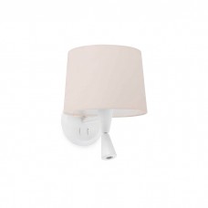 Бра - Faro 64308-02 CONGA White/beige wall lamp with reader