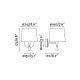 Бра - Faro 64308-35 SAMBA White/ribbon beige wall lamp with reader