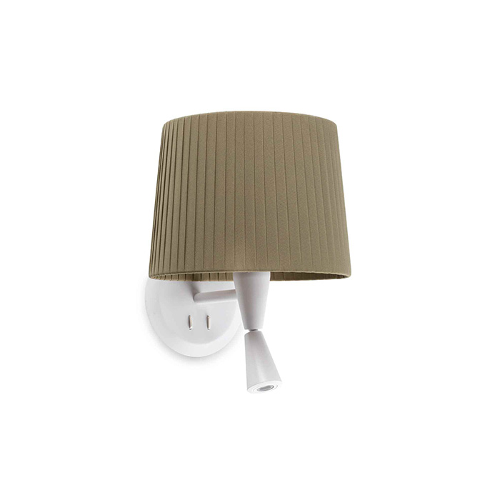 Бра Faro 64308-37 SAMBA White/ribbon green wall lamp with reader