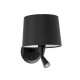 Бра - Faro 64309-03 CONGA Black/black wall lamp with reader
