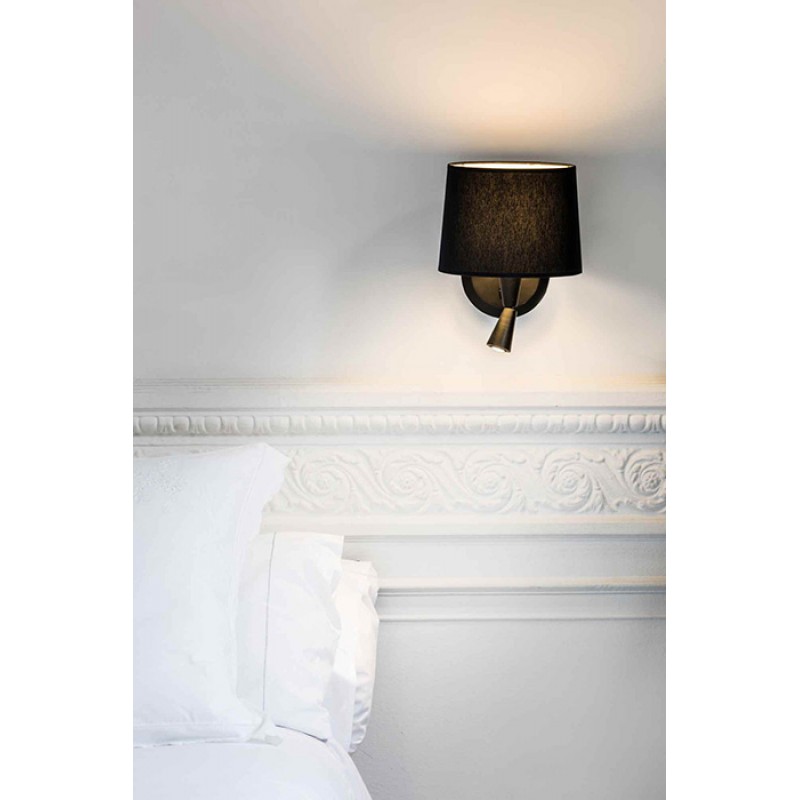 Бра - Faro 64309-03 CONGA Black/black wall lamp with reader