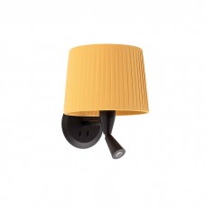 Бра - Faro 64309-36 SAMBA Black/Ribbon Yellow Wall Lamp with Reader