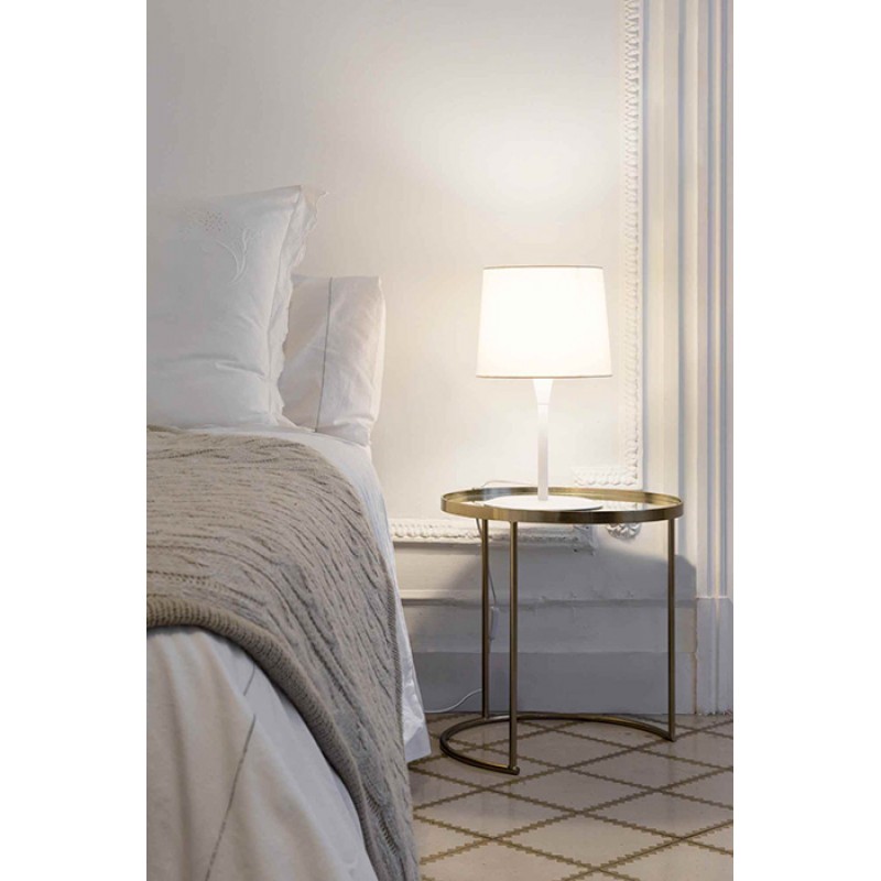 Настільна лампа Faro 64310-04 CONGA White/white table lamp