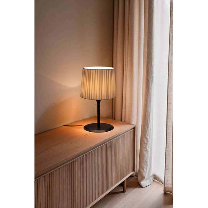 Настольная лампа Faro 64311-38 SAMBA Black/ribbon beige table lamp