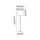 Торшер - Faro 64312-08 CONGA White/beige floor lamp