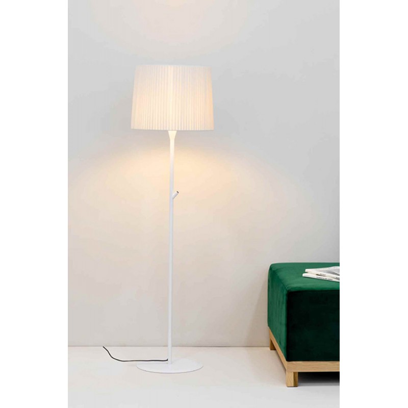 Торшер - Faro 64312-41 SAMBA White/ribbon beige floor lamp