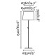 Торшер - Faro 64313-09 CONGA Black/black floor lamp