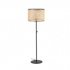 Торшер - Faro 64313-49 MAMBO Black/rattan floor lamp