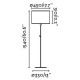 Торшер - Faro 64313-49 MAMBO Black/rattan floor lamp
