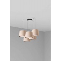 Люстра Faro 64314-44-5L SAMBA 5L Black/beige pendant lamp