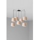 Люстра - Faro 64314-44-7L SAMBA 7L Black/beige pendant lamp