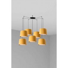 Люстра - Faro 64314-45-7L SAMBA 7L Black/yellow pendant lamp