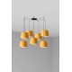 Люстра - Faro 64314-45-7L SAMBA 7L Black/yellow pendant lamp