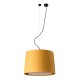 Подвесной светильник Faro 64314-45 SAMBA Black/ribbon yellow pendant lamp ?450