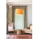 Подвесной светильник Faro 64314-45 SAMBA Black/ribbon yellow pendant lamp ?450