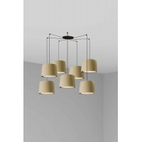 Люстра - Faro 64314-46-7L SAMBA 7L Black/green pendant lamp