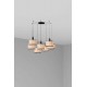 Люстра - Faro 64314-47-7L MAMBO 210 7L Black/Rattan Pendant Lamp