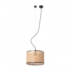 Подвесной светильник Faro 64314-48 MAMBO 320 Black/rattan pendant lamp