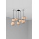 Люстра - Faro 64314-48-7L MAMBO 320 7L Black/Rattan Pendant Lamp