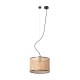Подвесной светильник Faro 64314-48 MAMBO 320 Black/rattan pendant lamp
