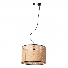 Подвесной светильник Faro 64314-49 MAMBO 450 Black/rattan pendant lamp
