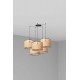 Люстра - Faro 64314-49-5L MAMBO 450 5L Black/Rattan Pendant Lamp