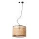 Подвесной светильник Faro 64314-49 MAMBO 450 Black/rattan pendant lamp