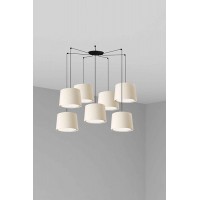 Люстра Faro 64314-54-7L CONGA 7L White pendant lamp