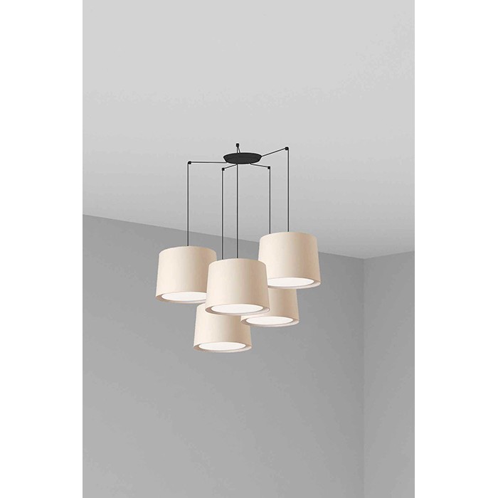 Люстра Faro 64314-55-5L CONGA 5L Beige pendant lamp