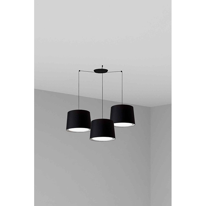 Люстра Faro 64314-56-3L CONGA 3L Black pendant lamp