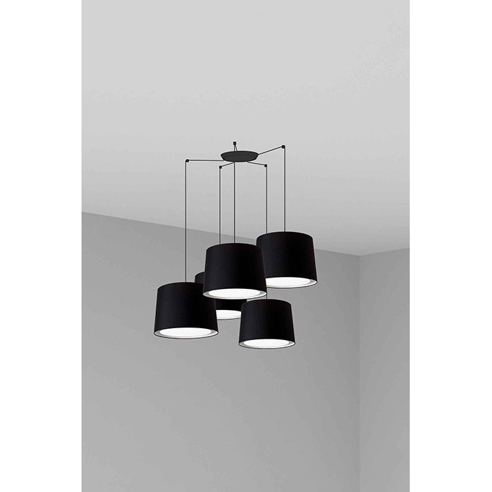 Люстра - Faro 64314-56-5L CONGA 5L Black pendant lamp