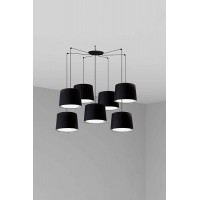 Люстра Faro 64314-56-7L CONGA 7L Black pendant lamp