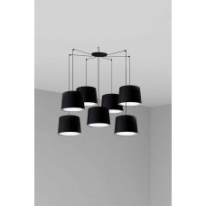 Люстра - Faro 64314-56-7L CONGA 7L Black pendant lamp