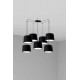 Люстра - Faro 64314-56-7L CONGA 7L Black pendant lamp